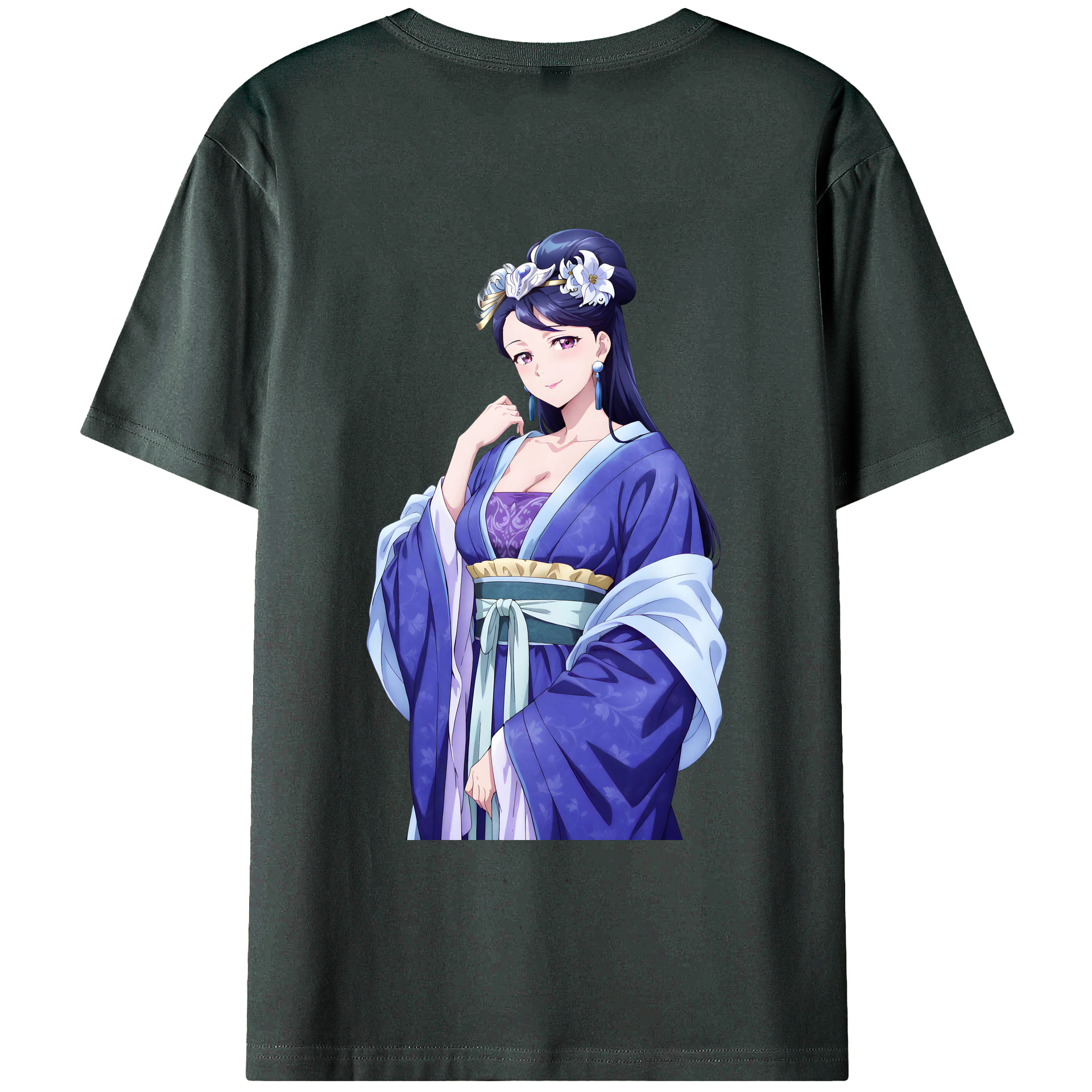 （画像用） 薬屋のひとりごと The Apothecary Diaries 綿100％ メンズ半袖Tシャツ（バックプリント） 通気性